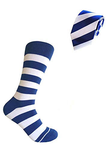 White/Blue Stripe