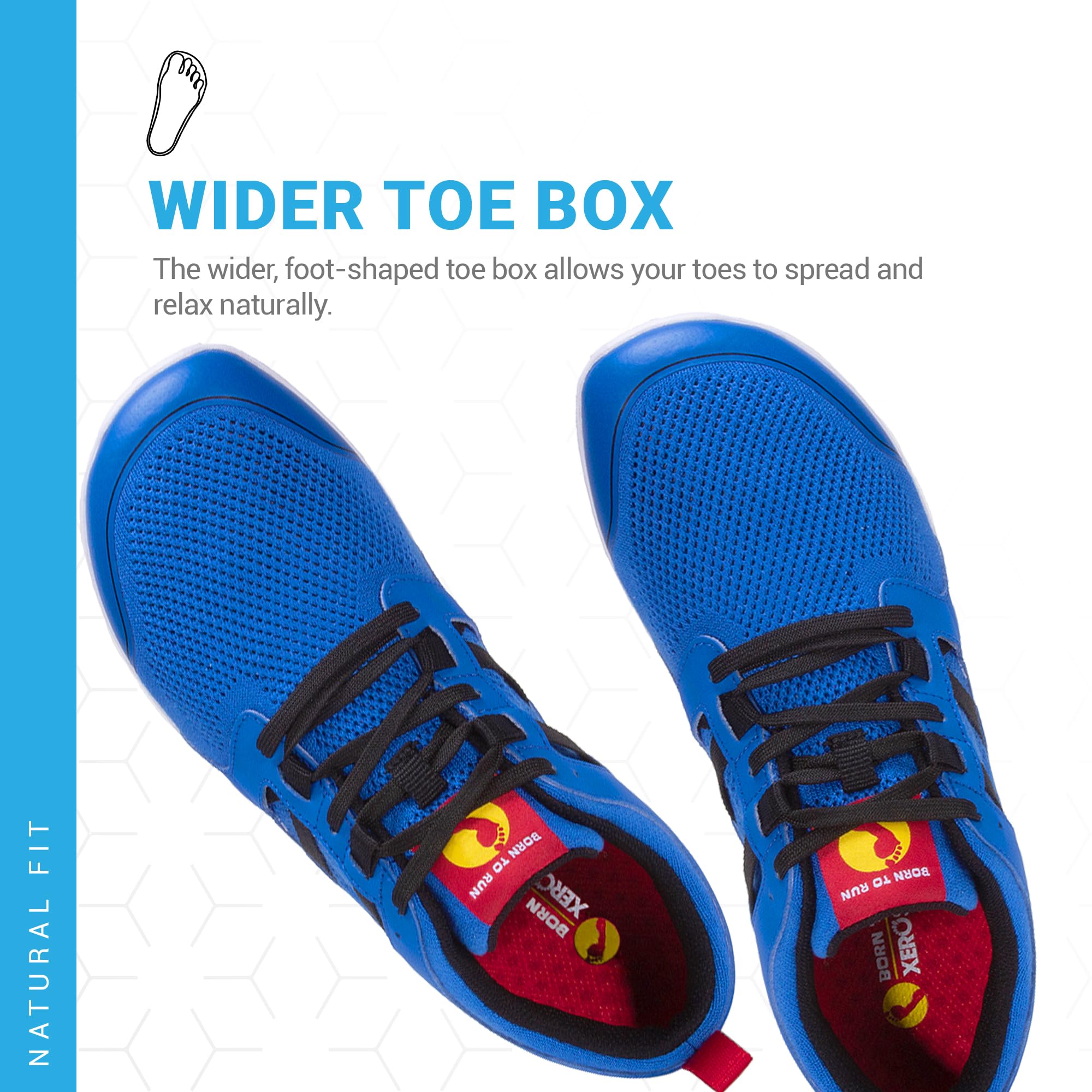 Xero Shoes Zelen Men’s Barefoot Zero Drop Running Shoes - Lightweight & Flexible with Removable Insole - Perfect for Trail Running, Gym Workouts & Everyday Wear