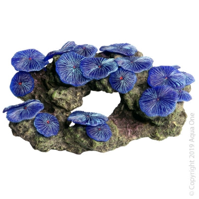 Aqua One Garden Blue Decorative Ceramic Planter Pot - 16 x 11.5 x 7.5cm - Perfect for Indoor Plants, Succulents & Home Decor