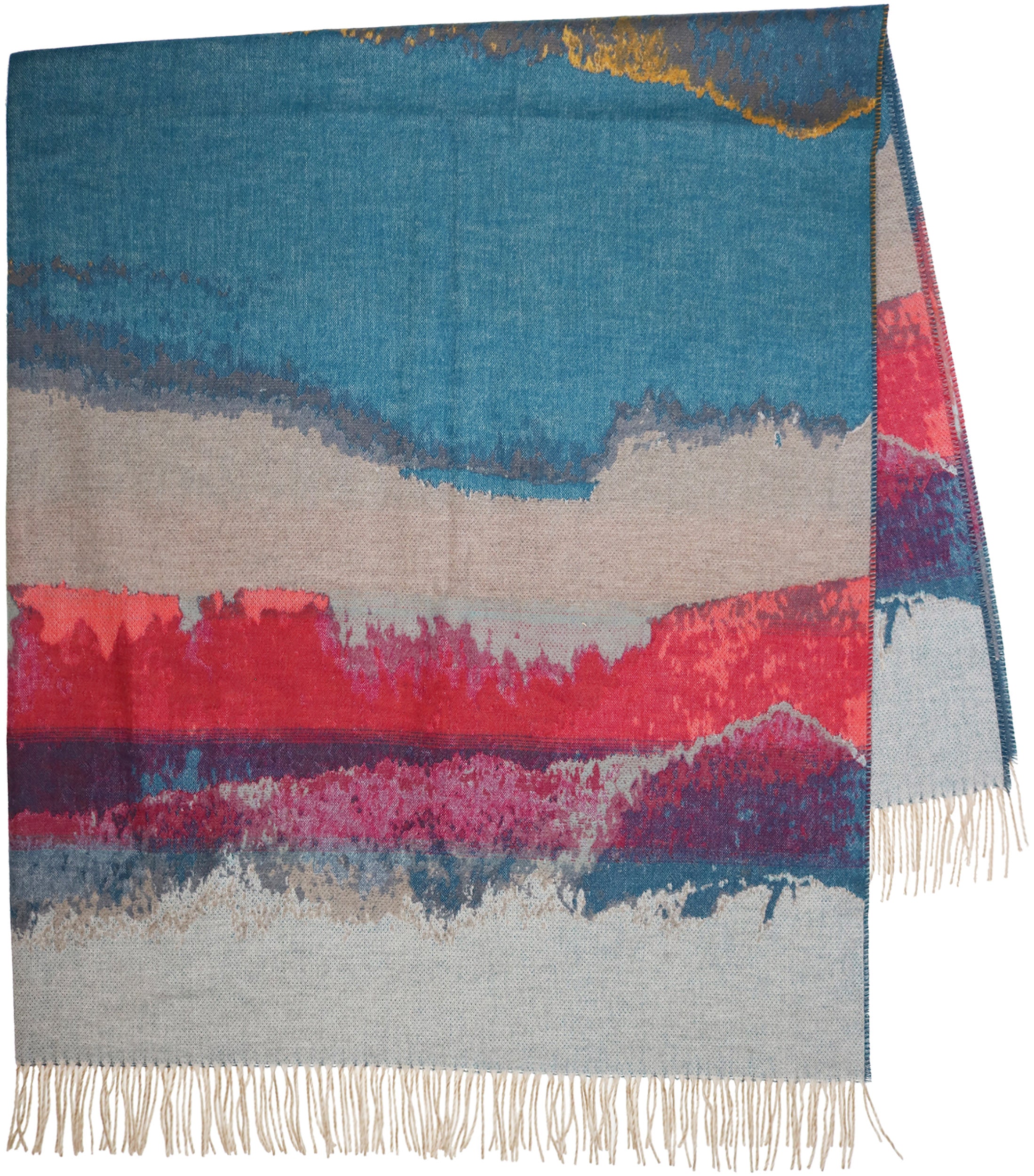 Luxury Amethyst Skies Woven Cashmere Throw Blanket - Soft & Warm Plaid Design for Bed, Couch, and Home Decor - Perfect Gift for Winter & Cozy Nights