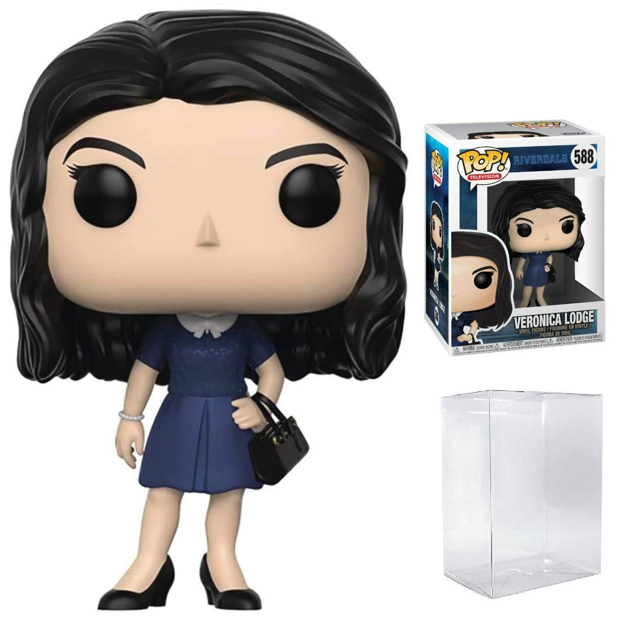 Funko Pop! Riverdale Veronica Lodge Vinyl Figure with Pop Protector Case - Collectible TV Series Character Statue for Display & Gift Giving