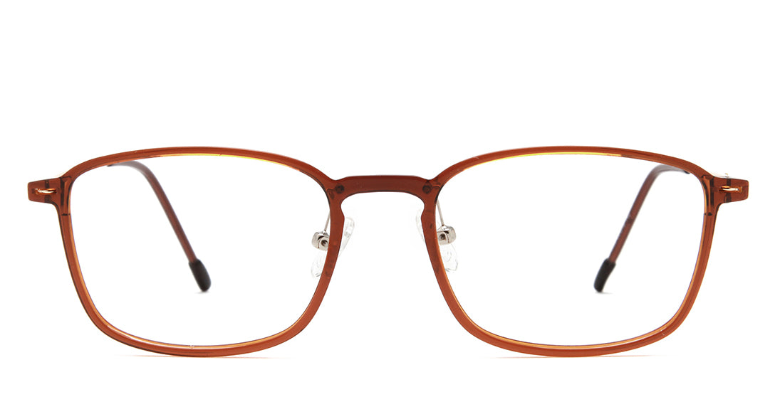 Two Tone Translucent Rectangular Reading Glasses Frame E3530 - Lightweight Eyewear for Reading, Computer Work & Office Use