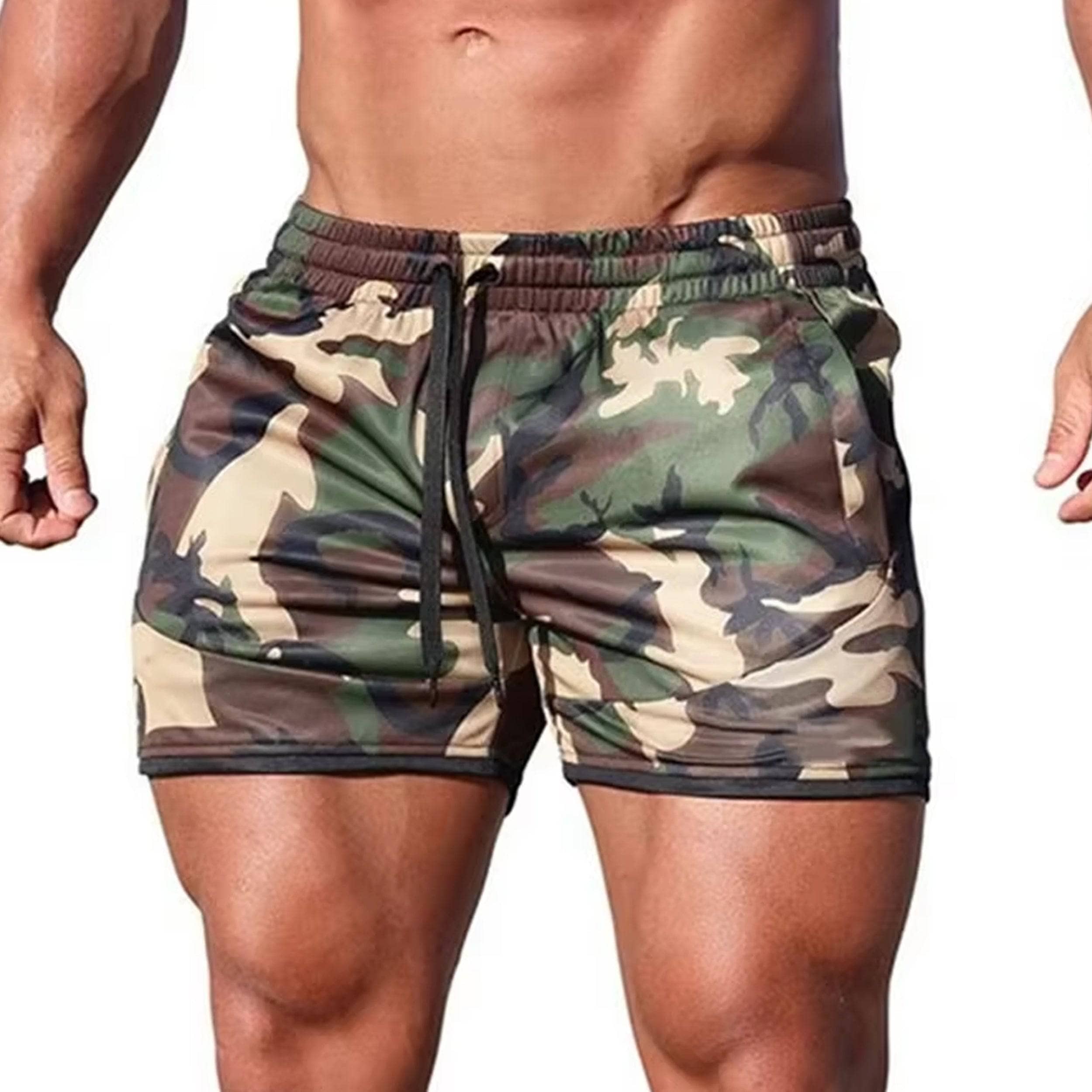 Black Compact Hoochie Daddy Shorts - Men's Stretchy Comfortable Swim & Lounge Shorts for Beach, Pool, and Summer Vacation