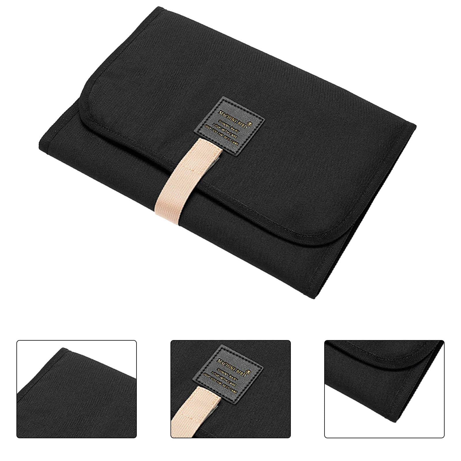 Foldable Waterproof Changing Pad - Portable Diaper Mat for Travel & On-the-Go, Soft Comfortable Baby Changing Station with Stickers, Perfect for Diaper Bags, Car Seats, Strollers & Outdoor Adventures