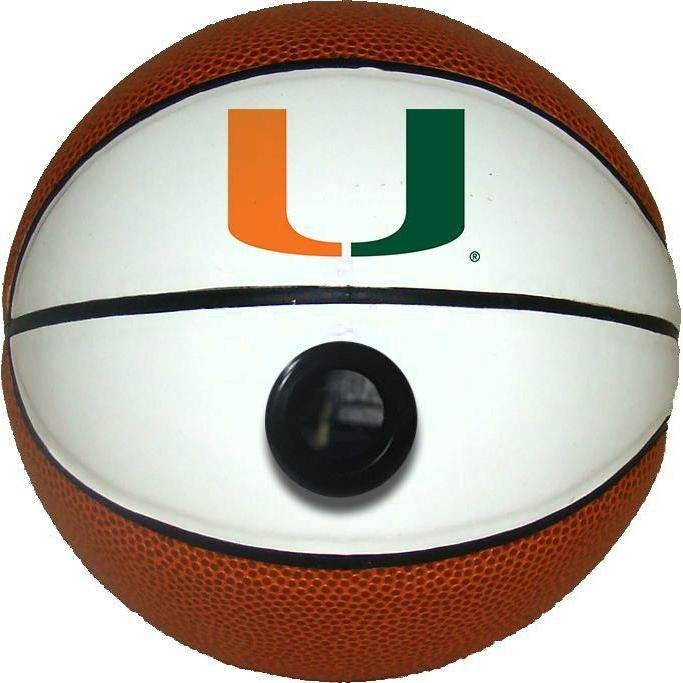 Miami Hurricanes College Basketball Collectible Miniature Basketball - Perfect for Fans, Collectors & Gifts - Display on Desk, Shelf or Sports Memorabilia Collection
