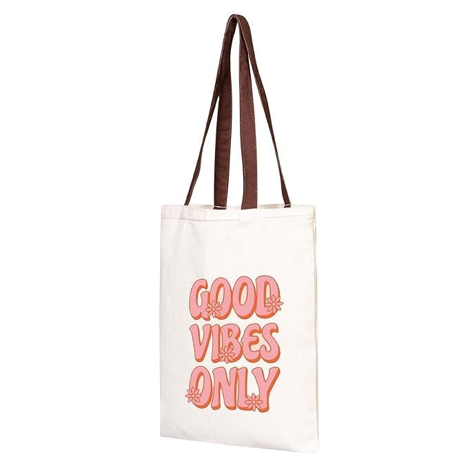 Stitchify Canvas Tote Bags for Women - Eco-Friendly 100% Organic Cotton Reusable Shopping Bags | Perfect for College, Office, Travel & Beach | Durable Multipurpose Carryall for Everyday Use