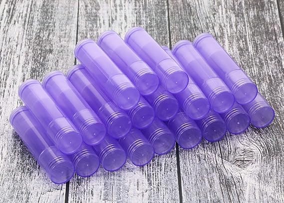 Hunky Dory 4-Piece 5 Gram Purple Cosmetic Containers for Lip Balm, Essential Oils & Makeup | Travel-Friendly Mini Storage Jars for Chapstick, Creams & Beauty Products