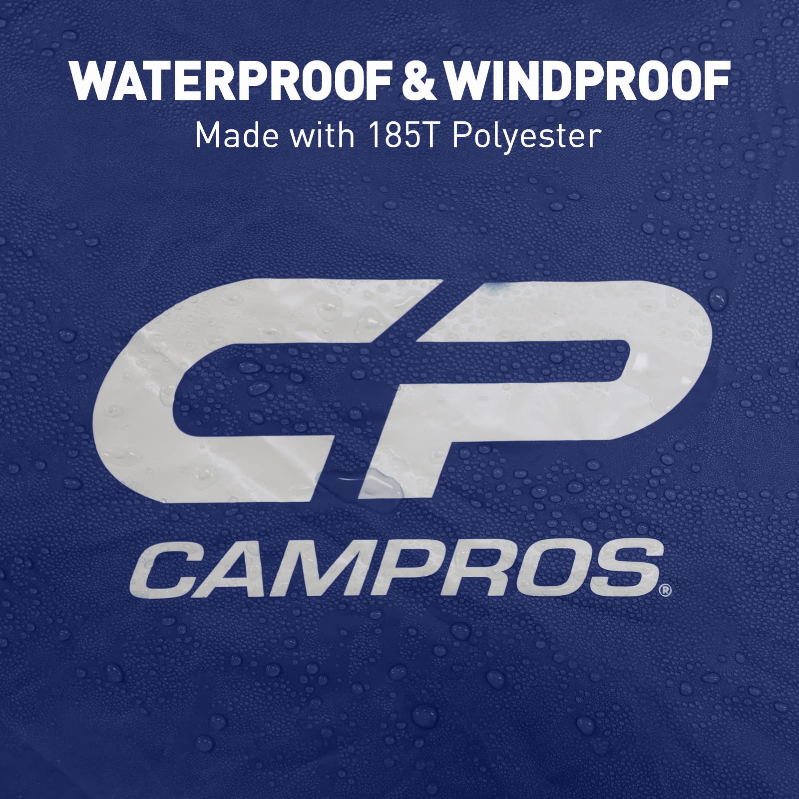 CAMPROS CP 9-Person Camping Tent - 2 Room Family Tent with Waterproof Rainfly, 4 Large Mesh Windows, Double Layer Design for All-Weather Protection - Easy Setup & Portable with Carry Bag - Perfect for Family Camping, Backpacking & Outdoor Adventures