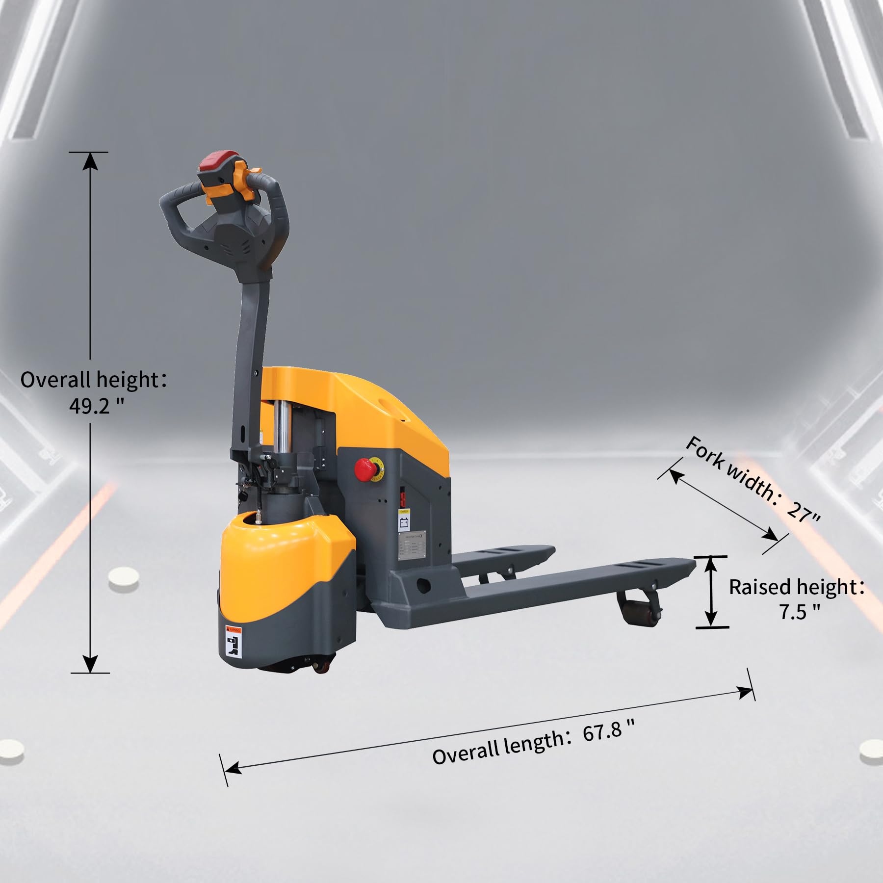 APOLLOLIFT 3300lbs Electric Pallet Jack with 48