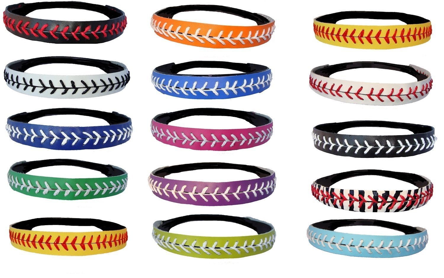 Kenz Laurenz Stretch Elastic Fastpitch Softball Headbands - Breathable Stitching Seam Sport & Fashion Headwear for Women & Girls | Perfect for Training, Games & Everyday Wear