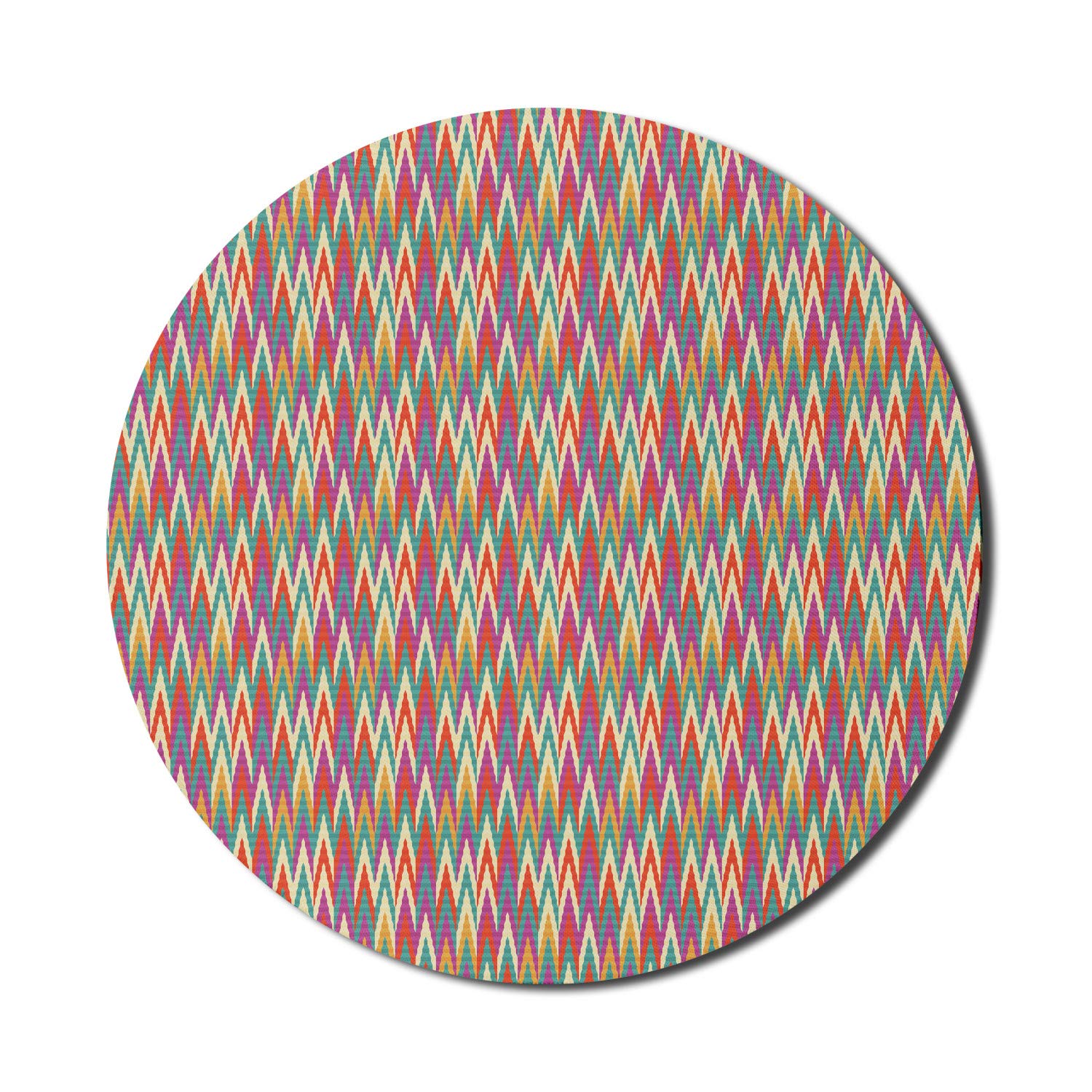 Ambesonne Round Non-Slip Gaming Mouse Pad - 8
