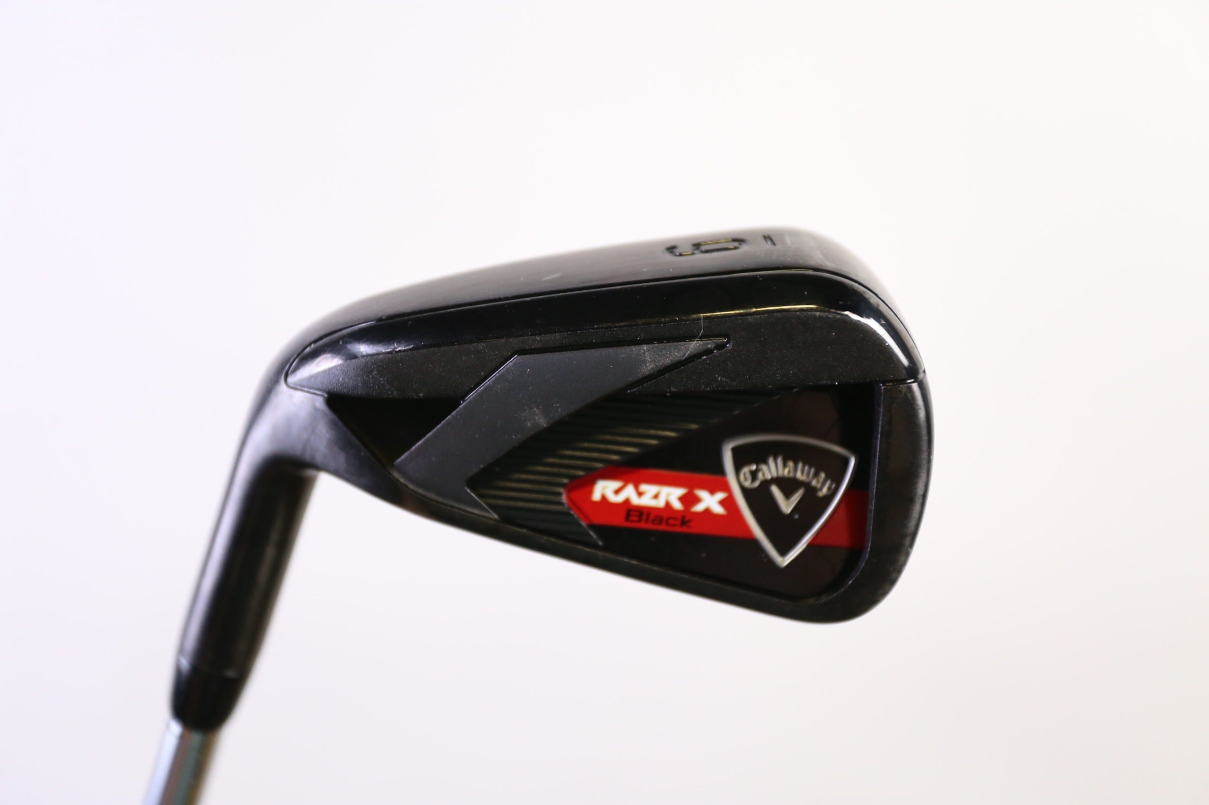 Used Callaway RAZR X Black 6 Iron Left Handed Stiff Flex Golf Club - Perfect for Left-Handed Golfers & Practice Sessions