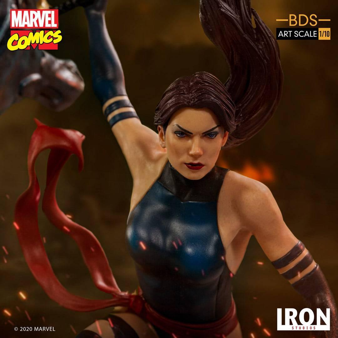 Iron Studios Marvel Comics Psylocke BDS Art Scale Statue 1/10 - Premium Collectible Figure for Display & Marvel Fans - Perfect for Home Decor, Office Display & Comic Conventions