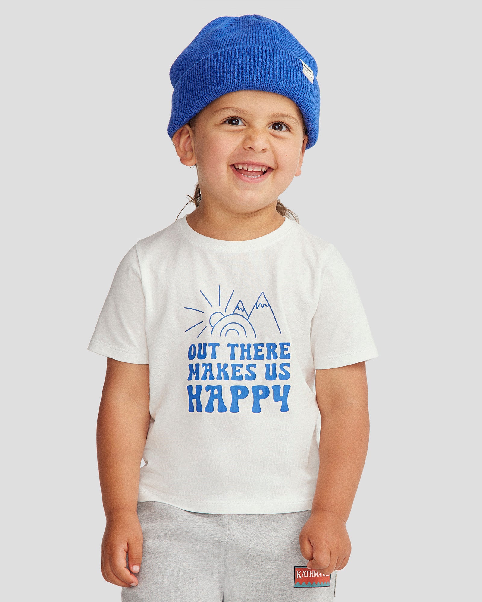 Happy Kids Organic Cotton T-Shirt - Soft & Comfortable White Tee for Boys & Girls - Perfect for Playtime, School & Everyday Wear