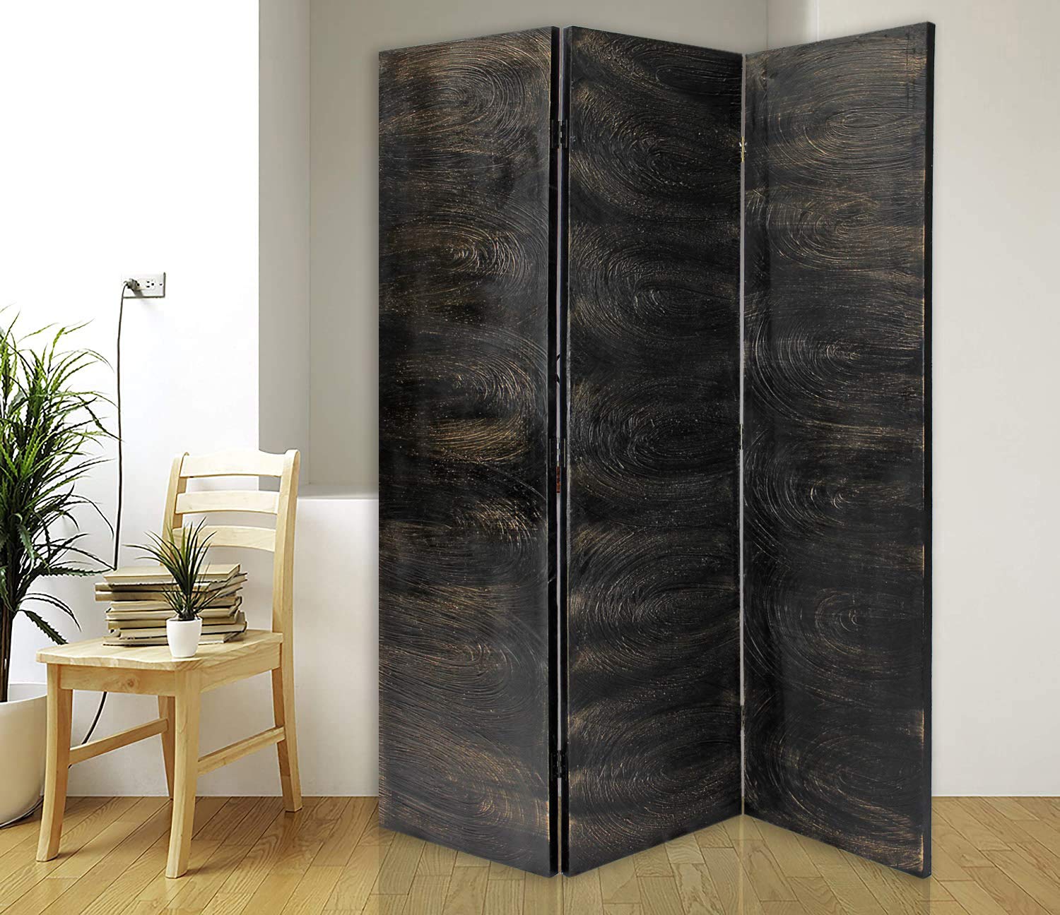 Large Brown Screen Gems Room Divider - Freestanding Privacy Partition for Home, Office & Studio - Perfect for Creating Separate Spaces in Living Rooms, Bedrooms or Workspaces
