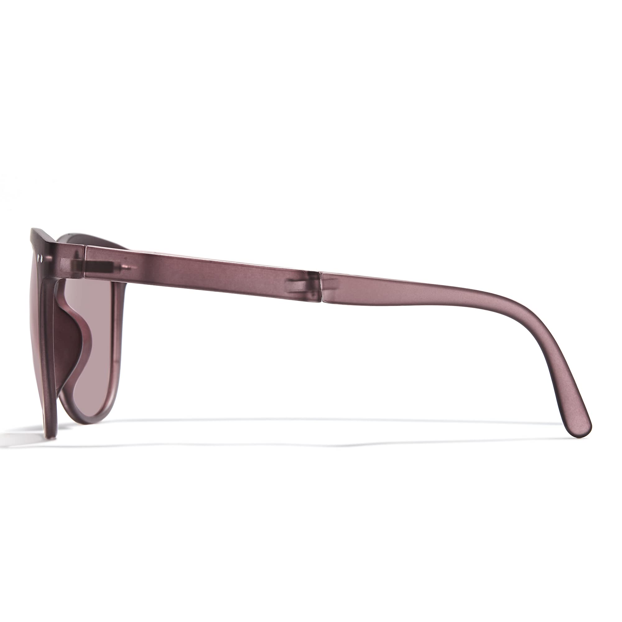 Cyxus Round Polarized UV 400 Sunglasses for Women & Men - Foldable Lightweight Travel Sun Glasses for Driving, Beach & Outdoor Activities