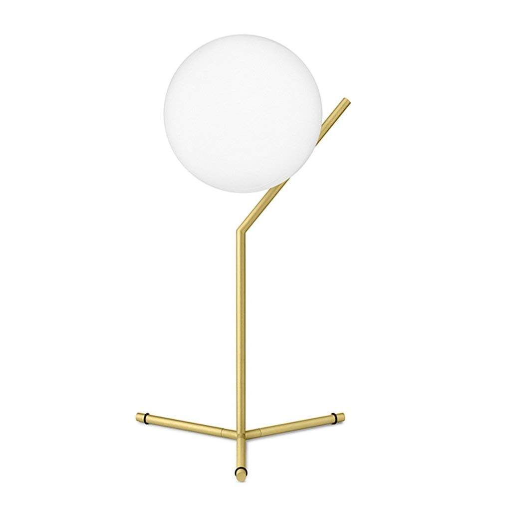 Modern Minimalist Table Lamp - Nordic Style Glass Ball Desk Lamp for Living Room, Bedroom, Study | Elegant Bedside Lighting & Home Decor Accent