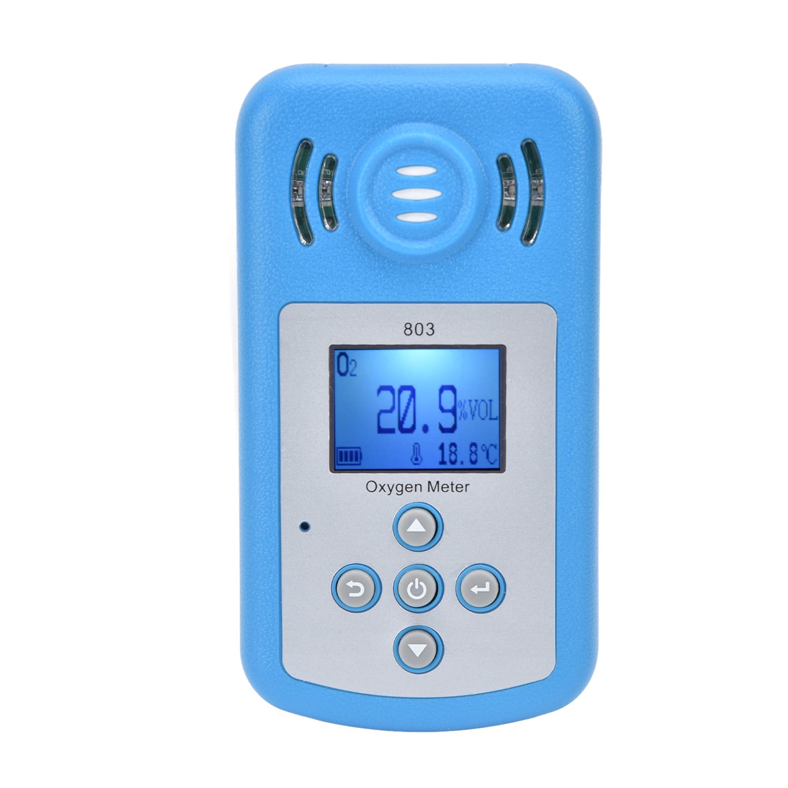 High Precision Portable Oxygen Gas Meter - O2 Detector with Alarm for Car, Climbing, Tunnel, Lab & Industry | O2 Concentration Tester Monitor for Safety & Air Quality Measurement