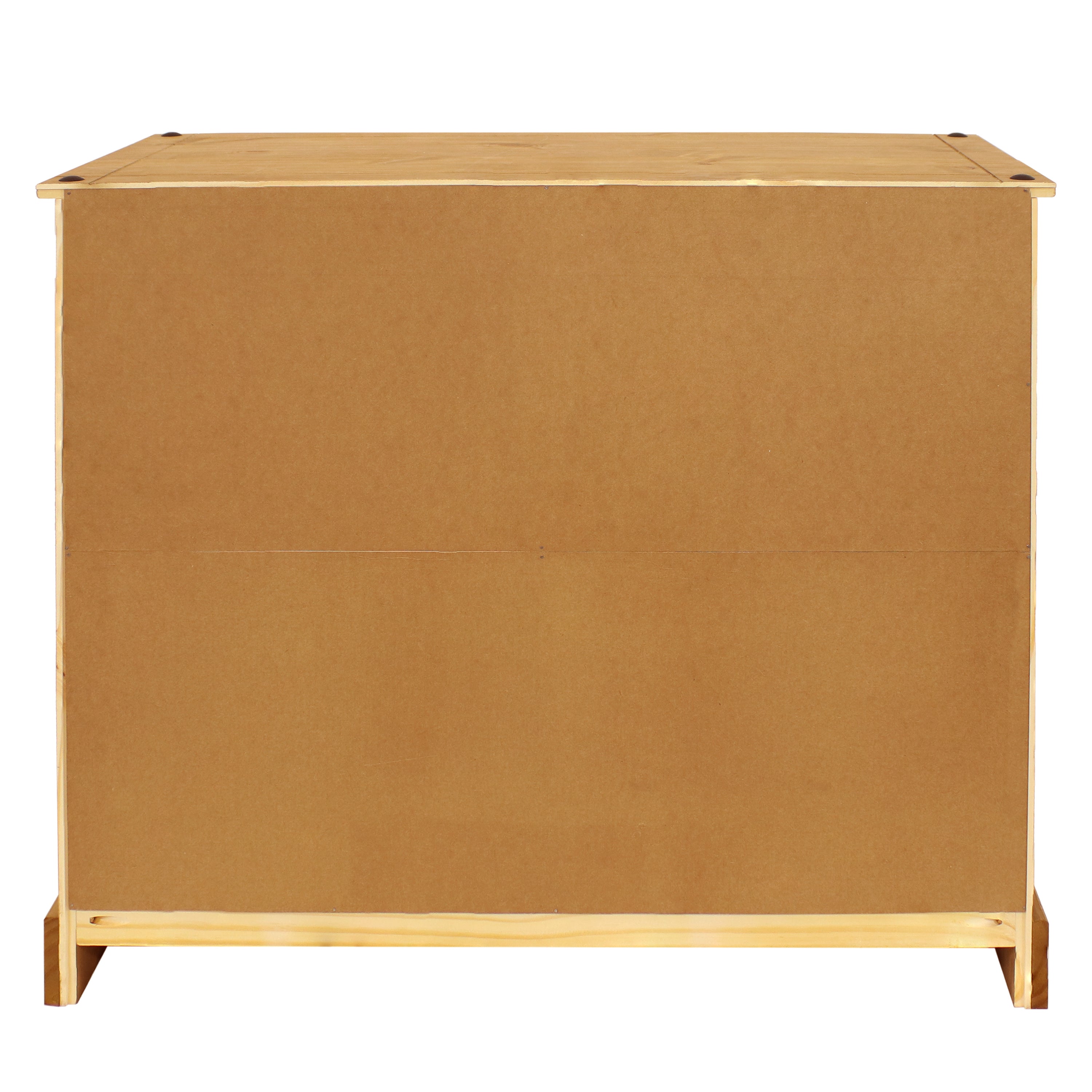 Sunnydaze 9-Drawer Rustic Wooden Dresser - Light Brown Finish, 39.75