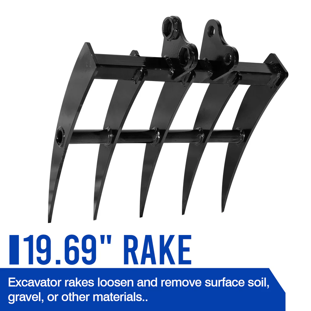 Heavy Duty Garden Rake with Durable Steel Tines - Perfect for Landscaping, Yard Work, and Soil Leveling | Ideal for Homeowners & Professional Gardeners