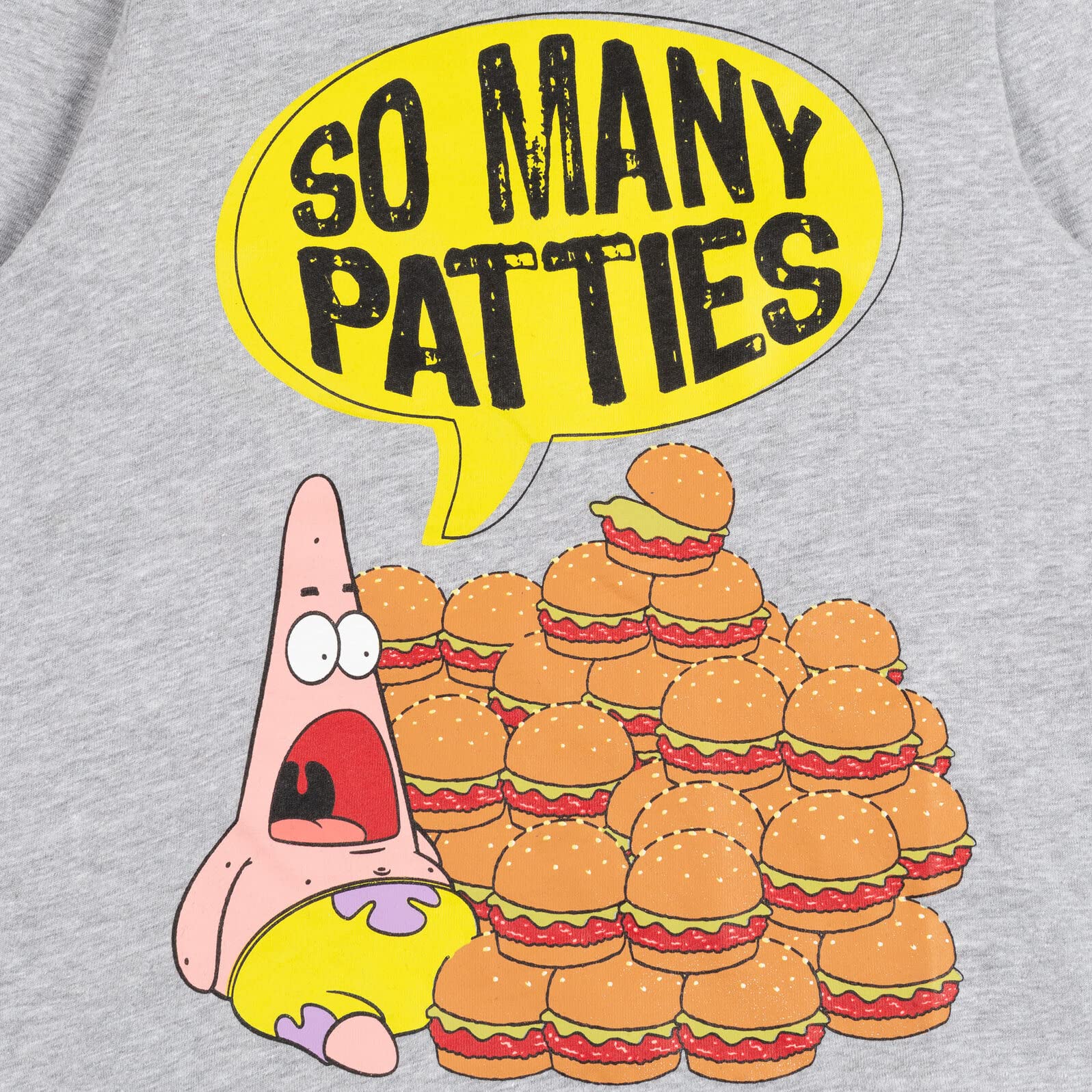 SpongeBob SquarePants Patrick Star 2-Pack Boys' Graphic T-Shirts - Gray & Red - Size 5 - Cartoon Character Tees for Kids Playdate, Birthday Party & Casual Wear