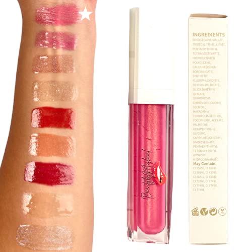 Hydrating Vegan Lip Gloss - Cruelty-Free, Gluten-Free, Moisturizing & Shiny Lip Gloss for Women - Perfect for Brunch Dates & Everyday Wear