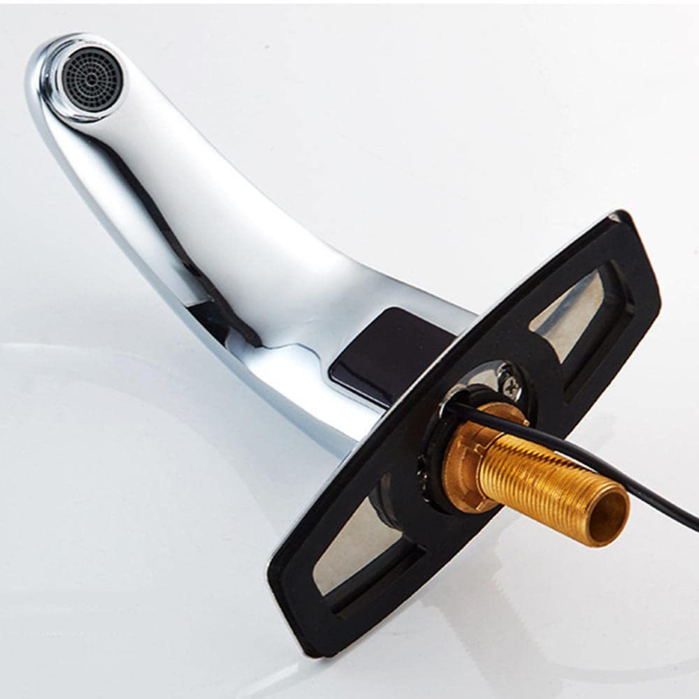 KNOXC Automatic Sensor Faucet - Hands-Free Touchless Bathroom Sink Mixer Tap with Chrome Finish for Cold & Hot Water | Ideal for Home, Office, and Public Restrooms