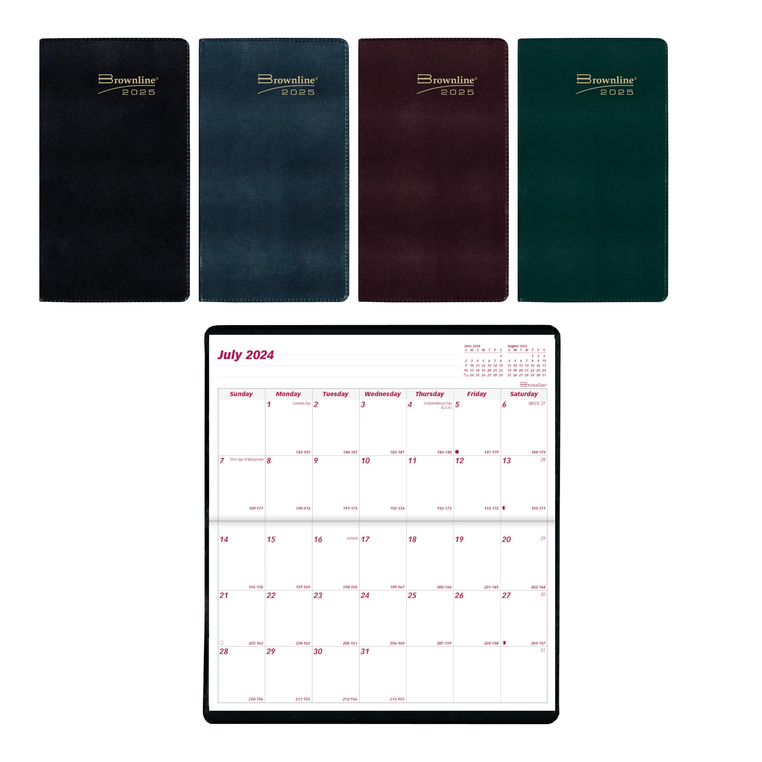 Brownline® 18-Month Pocket Planner (July 2024-December 2025) - 6.5