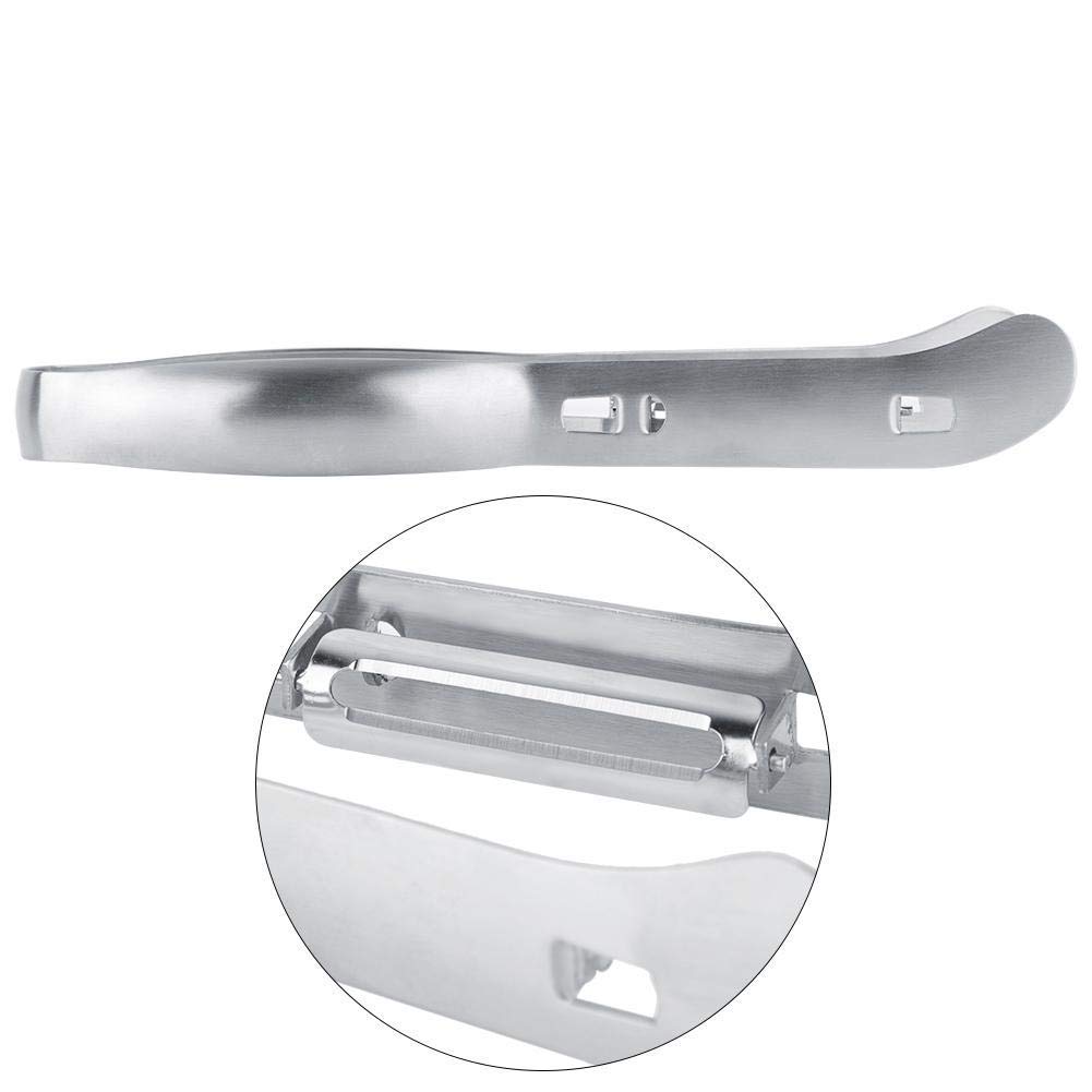 Dual Sided Stainless Steel Vegetable Peeler for Asparagus, Tomatoes, Potatoes - Ergonomic Kitchen Peeler with Comfortable Handle for Making Veggie Noodles & Healthy Meals | Perfect for Meal Prep, Cooking, and Professional Chefs