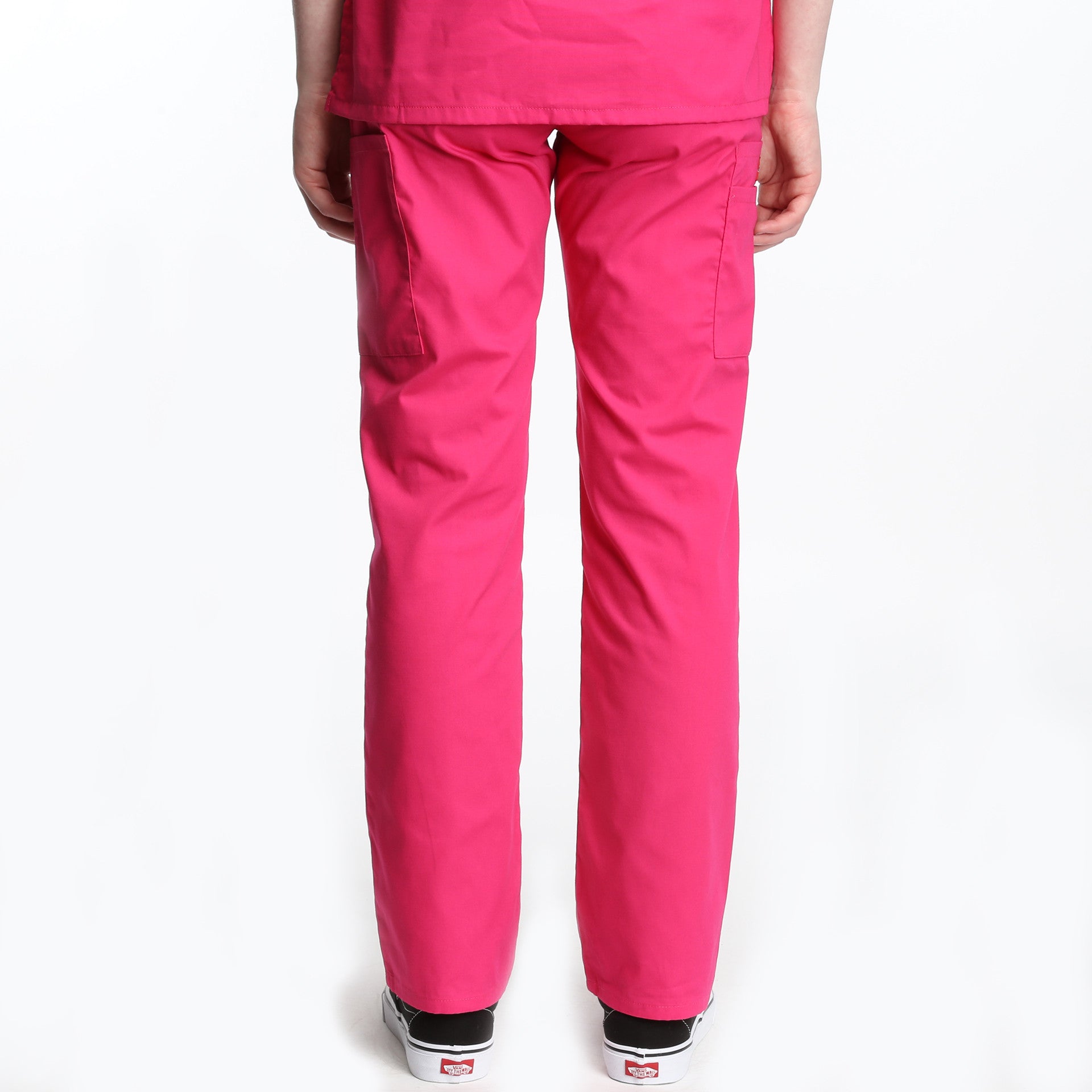Dickies Natural Rise Elastic Scrub Pants for Women - Comfortable Medical Work Pants in Hot Pink - Perfect for Nurses, Doctors & Healthcare Professionals