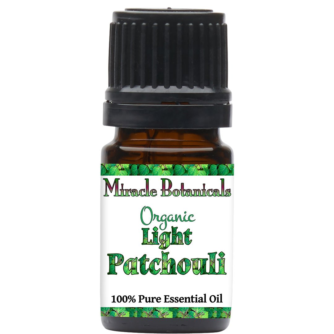 Organic Patchouli (Light) Essential Oil - Pogostemon Cablin Benth - Aromatherapy, Relaxation & Natural Perfume for Home & Spa