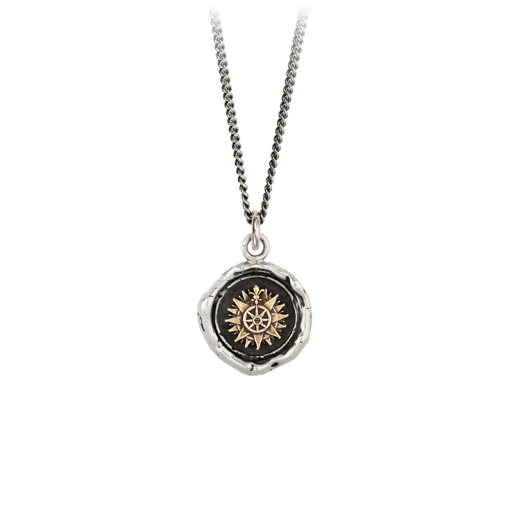 14k Gold Over Silver Talisman Pendant Necklace - Spiritual Protection & Elegant Jewelry for Everyday Wear