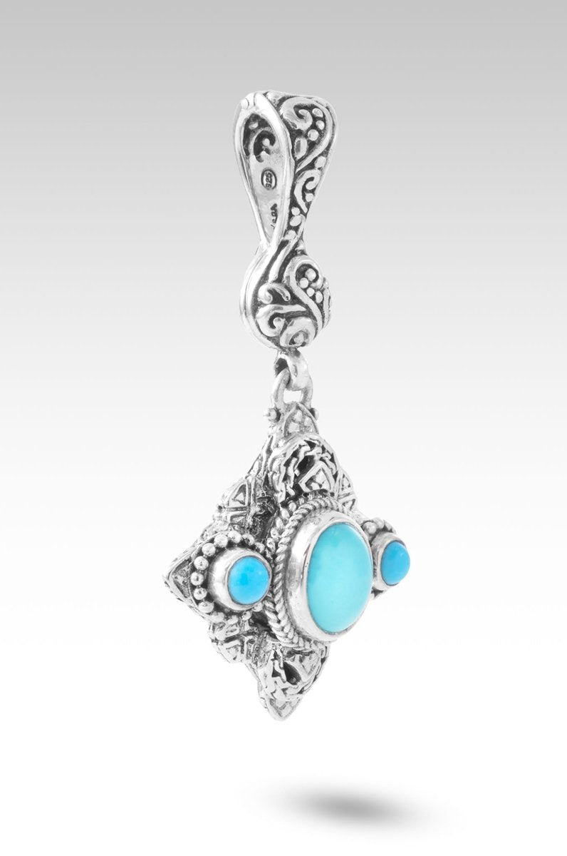 Choose Happiness Pendant™ - Authentic Mexican Turquoise & Sleeping Beauty Turquoise Necklace | Spiritual Jewelry for Meditation, Yoga & Positive Energy