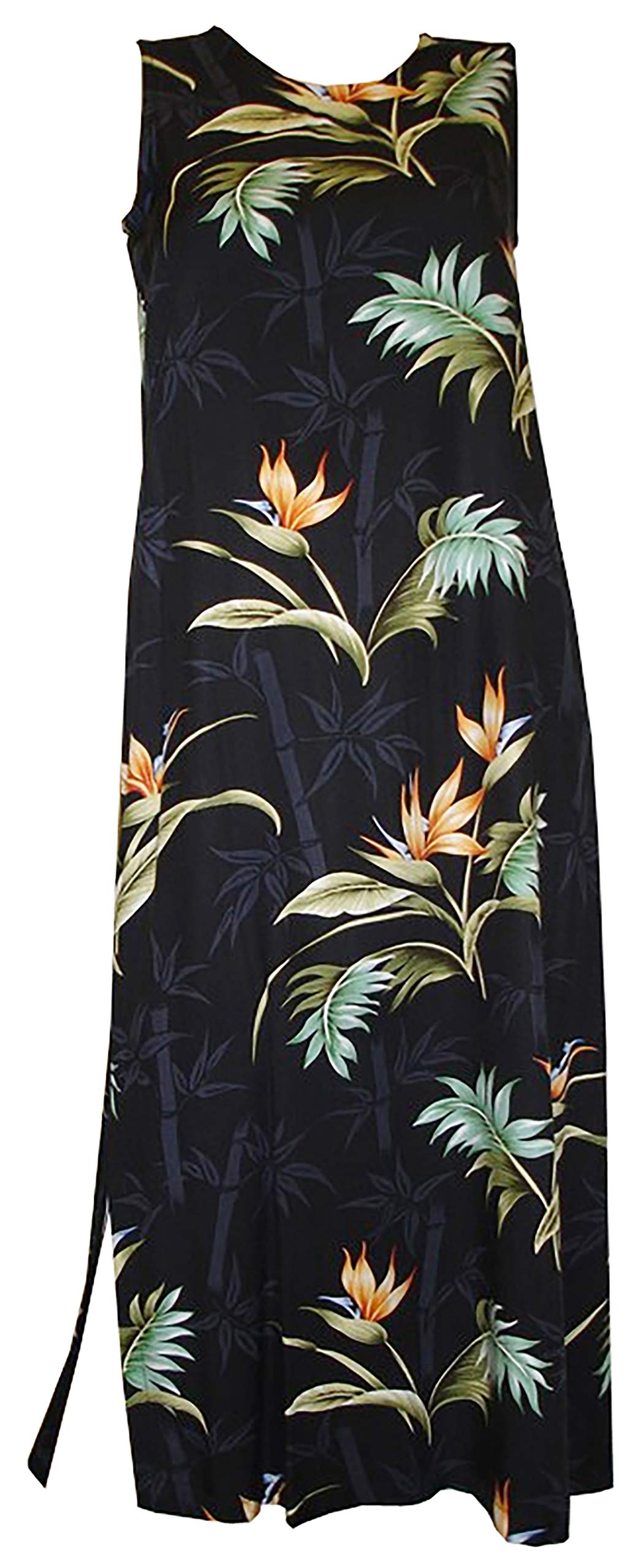 Paradise Found Women's Bamboo A-Line Long Tank Dress - Breathable & Comfortable Summer Dress for Beach, Vacation, and Casual Wear