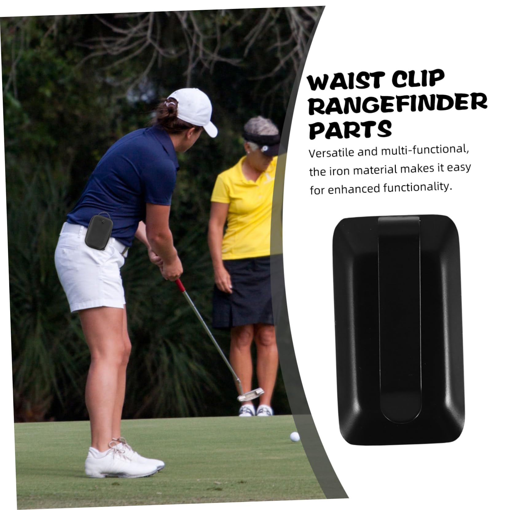 Happyyami Golf Rangefinder Clip - Secure Clamp for Golf Accessories | Perfect for Golf Bags & Carts