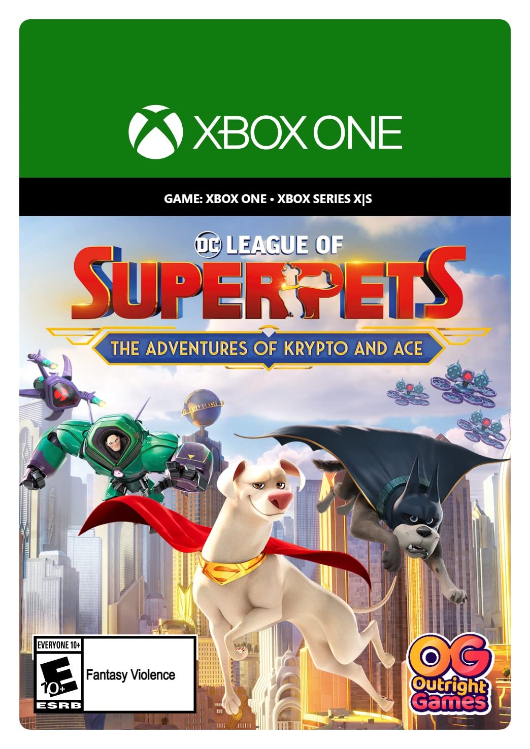DC League of Super-Pets: Krypto & Ace Adventures - Xbox One Digital Download Code - Fun Superhero Game for Kids & Family Game Night