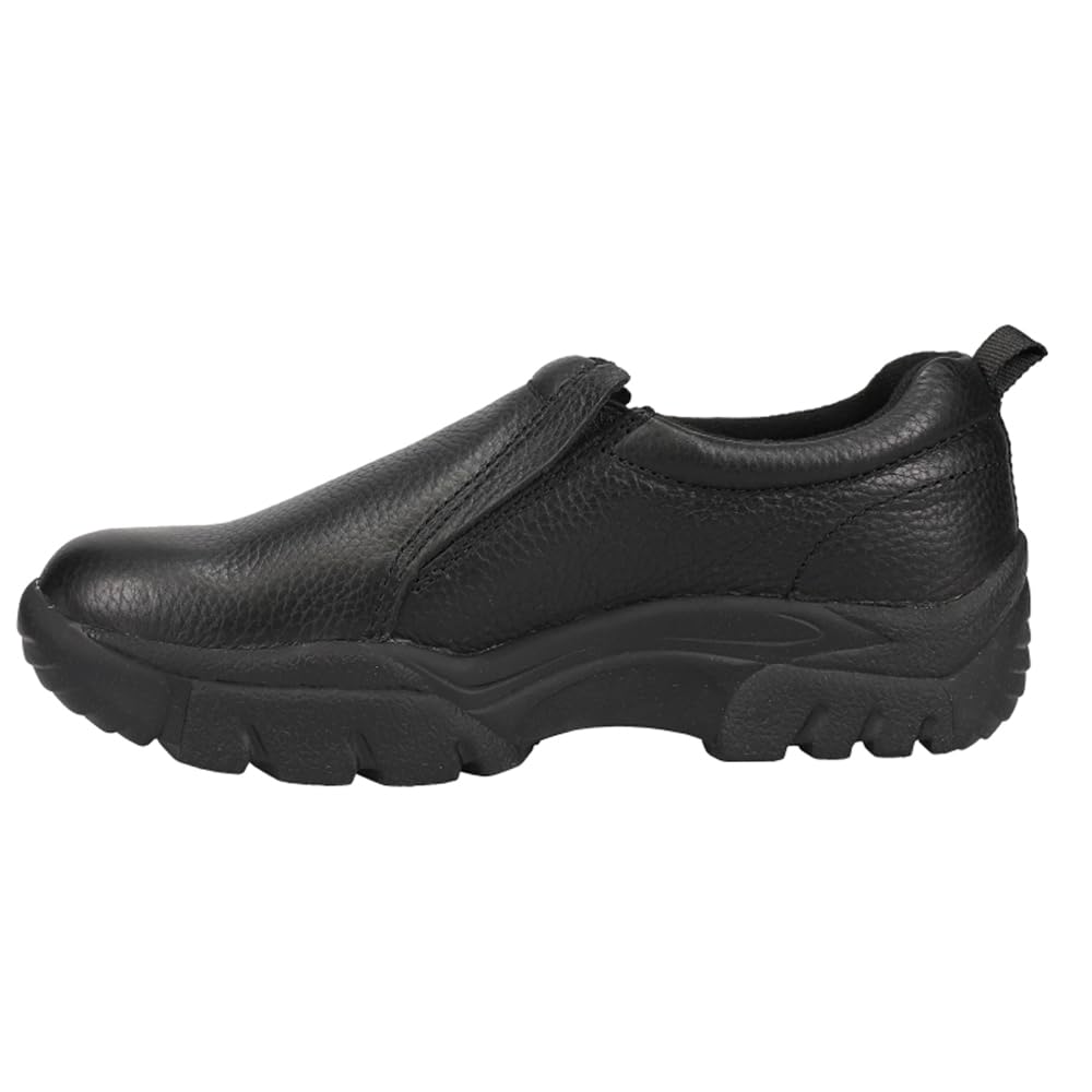 ROPER Men's Slip On Sneakers - Black Size 14 M | Comfortable Casual Shoes for Walking, Work & Everyday Wear