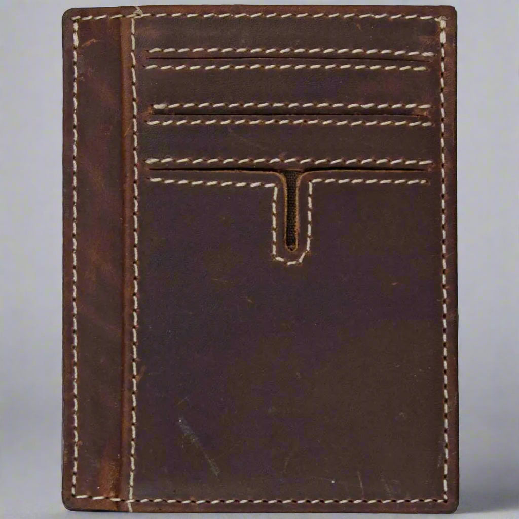 Viceroy Genuine Leather Credit Card Holder for Men - Slim RFID Blocking Wallet with ID Window - Perfect for Travel, Business & Everyday Use