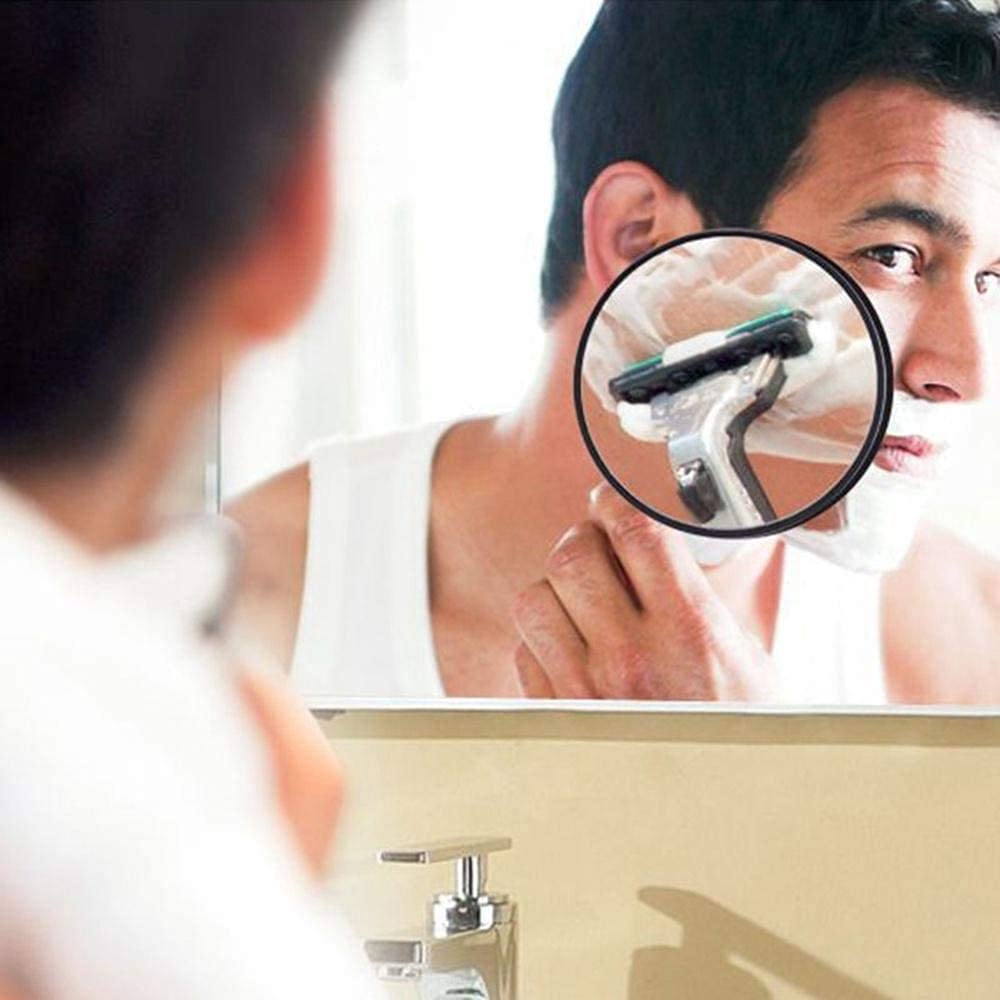 BTORER 15X Magnifying Mirror for Makeup & Skincare - Detachable with Suction Cups for Bathroom & Travel