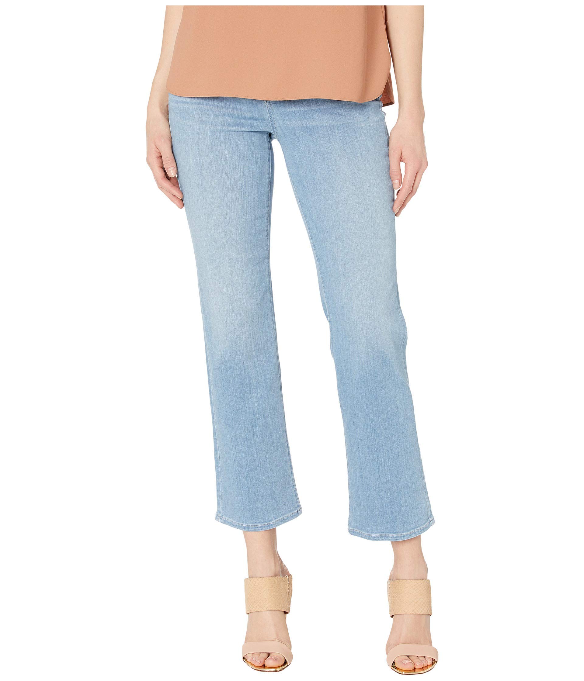 NYDJ Marilyn Straight Ankle Jeans for Women - Comfort Stretch Denim Pants in Tropicale Print | Perfect for Casual Wear, Office & Date Night Outfits