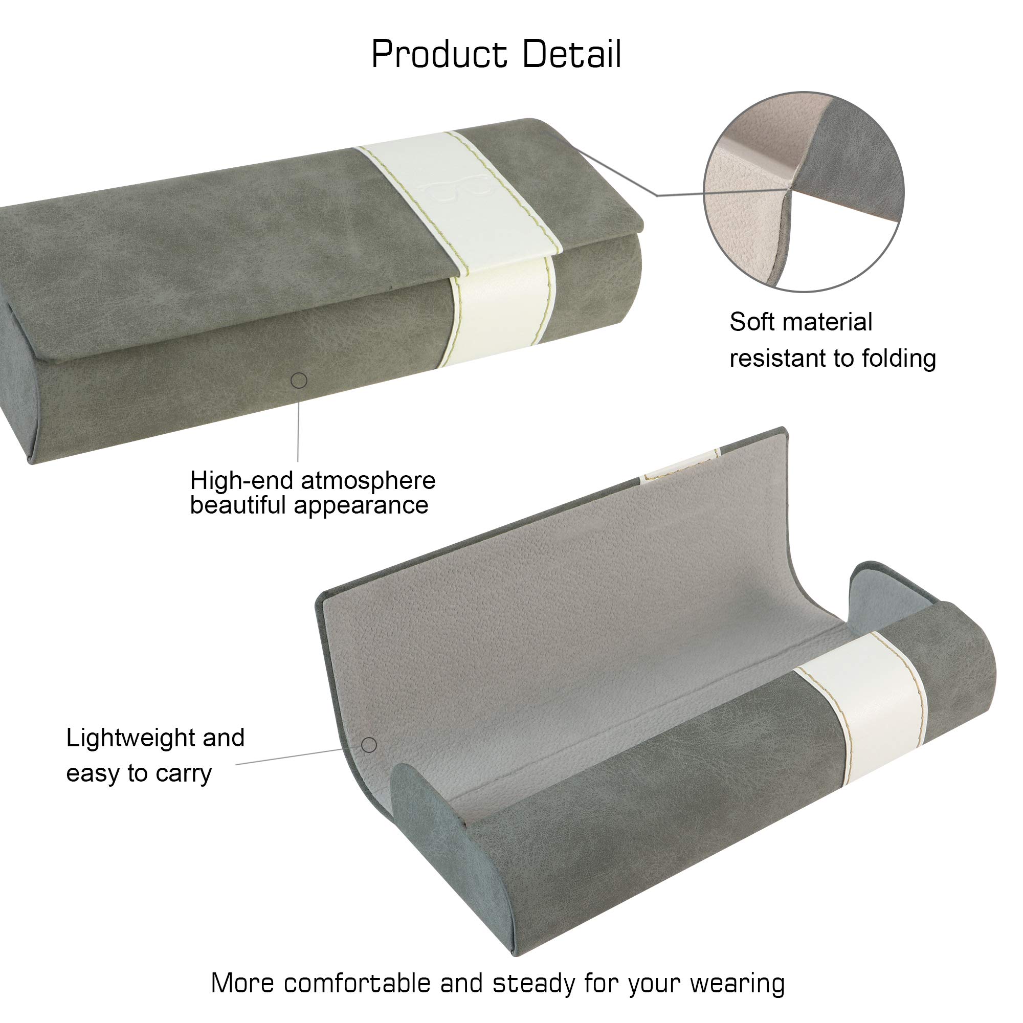 Durable Hard Shell Eyeglass Case for Men, Women & Kids - Protective Sunglasses & Eyeglasses Storage - Perfect for Travel, School & Everyday Use