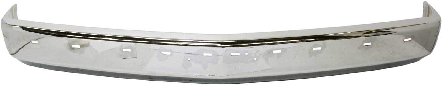 Garage-Pro Chrome Front Bumper with Impact Strip & Pad Holes | Compatible with 1988-2002 Chevrolet C/K Full Size Pickup Trucks | Durable Replacement for Off-Road & Daily Driving