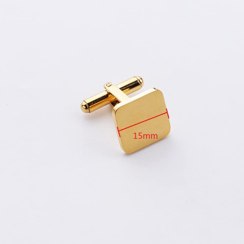 Premium Stainless Steel Clip Cufflinks for Men - Gold & Silver Wedding Cuff Links - Elegant Groomsmen Gifts, Best Man Present, Father of the Bride Jewelry - Perfect for Formal Events, Business Meetings & Special Occasions