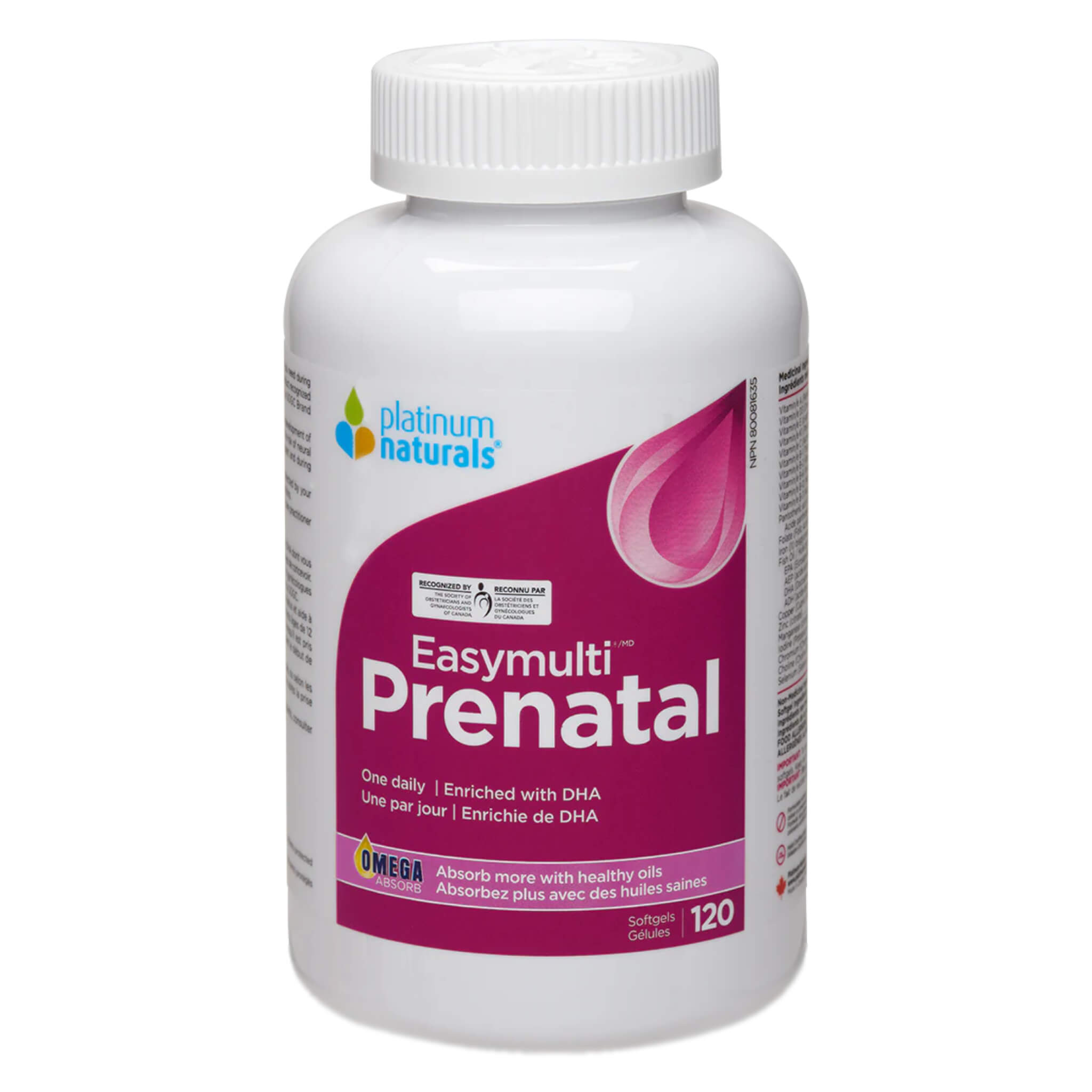 EasyMulti Prenatal Vitamins for Women - Essential Multivitamin with Folic Acid, Iron & DHA for Pregnancy Support - Prenatal Care Supplement for Healthy Baby Development & Maternal Wellness - Perfect for Expecting Moms Before, During & After Pregnancy