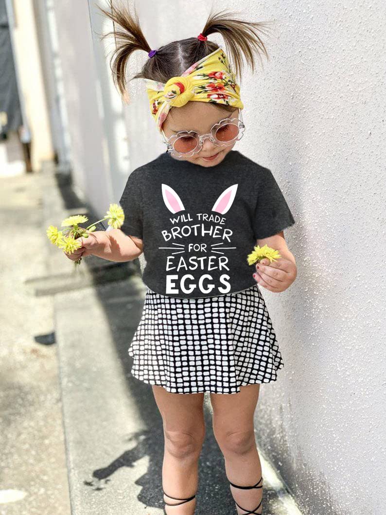 Easter Baby Shirt - Cute Bunny Toddler T-Shirt for Boys & Girls - Soft Cotton Short Sleeve Top - Perfect for Easter Egg Hunts & Family Photos