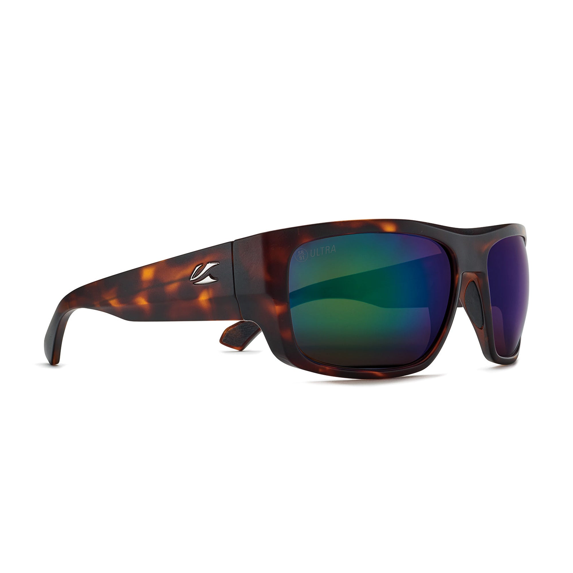 Burnet Full Coverage Polarized Sunglasses - Matte Tortoise & Ultra Brown 12 Coastal Green Lenses - UV Protection for Driving, Fishing & Outdoor Activities