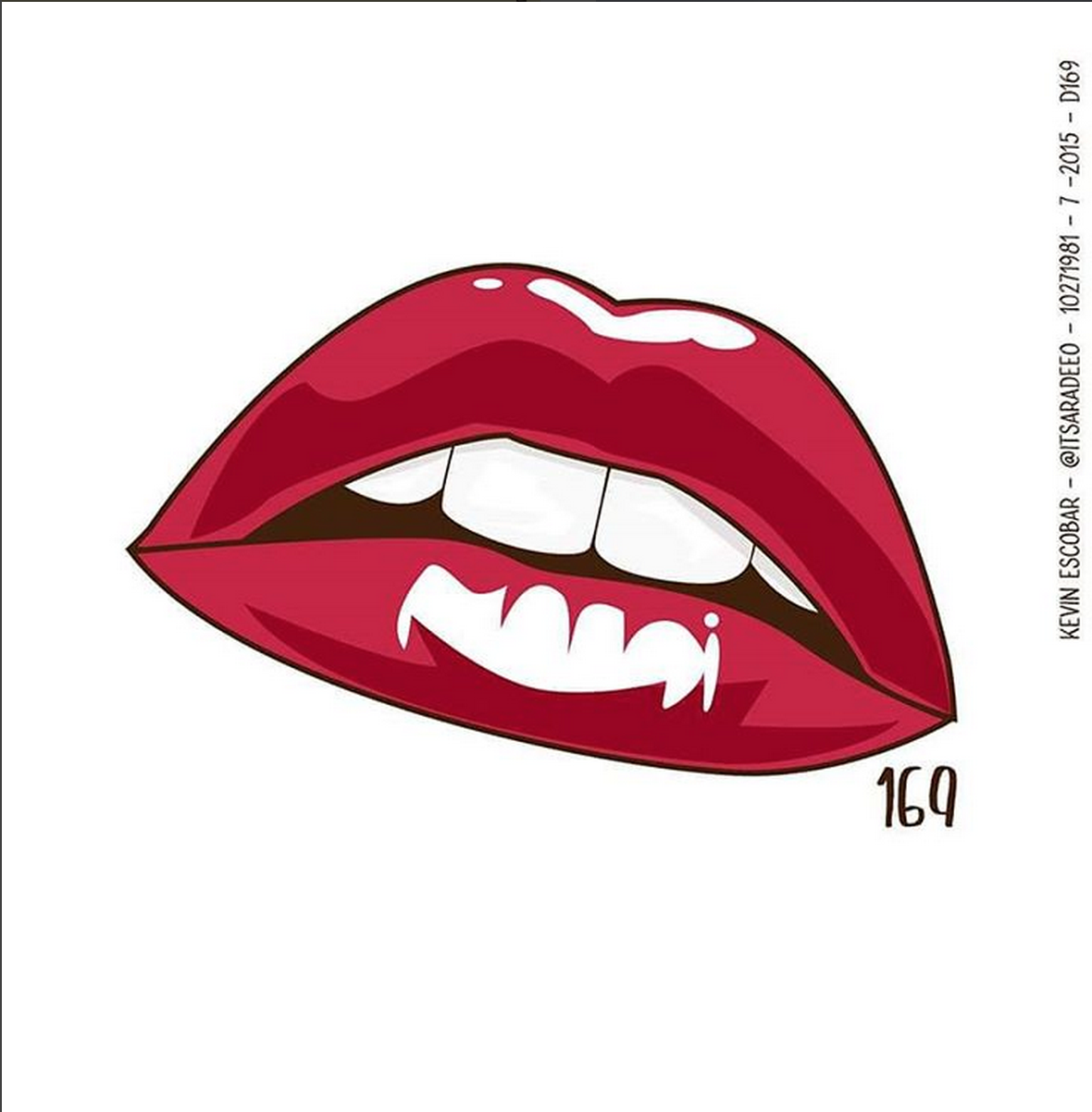 Itsaradeeo Lips Digital Art Print - High-Quality Wall Decor for Home, Office & Gifts | Modern Artwork for Living Room, Bedroom & Studio