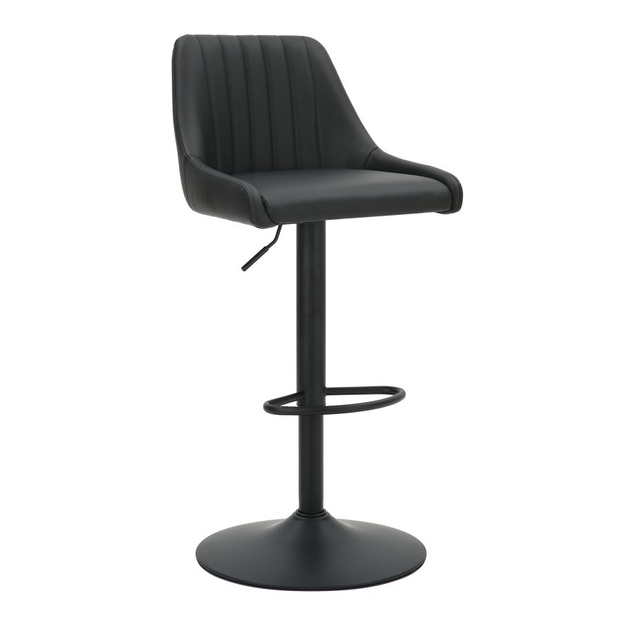 Adjustable Height Air Lift Swivel Stool - Ergonomic Office Chair with Pneumatic Lift for Home & Work - Perfect for Desk Work, Gaming, and Salon Styling