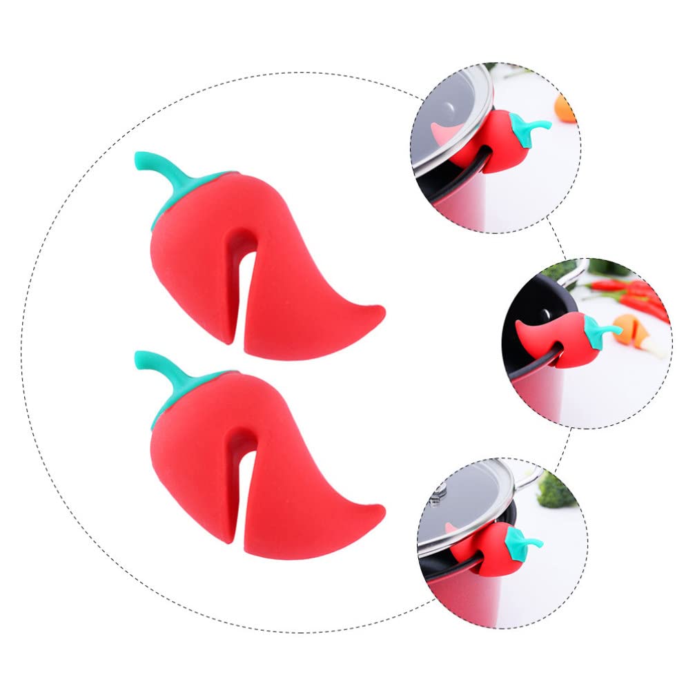 2-Pack Pot Lid Holder - Boil Over Stopper & Steam Releaser - Durable Kitchen Accessories for Cooking, Baking & Canning - Perfect Lid Stand for Pots, Pans & Pressure Cookers
