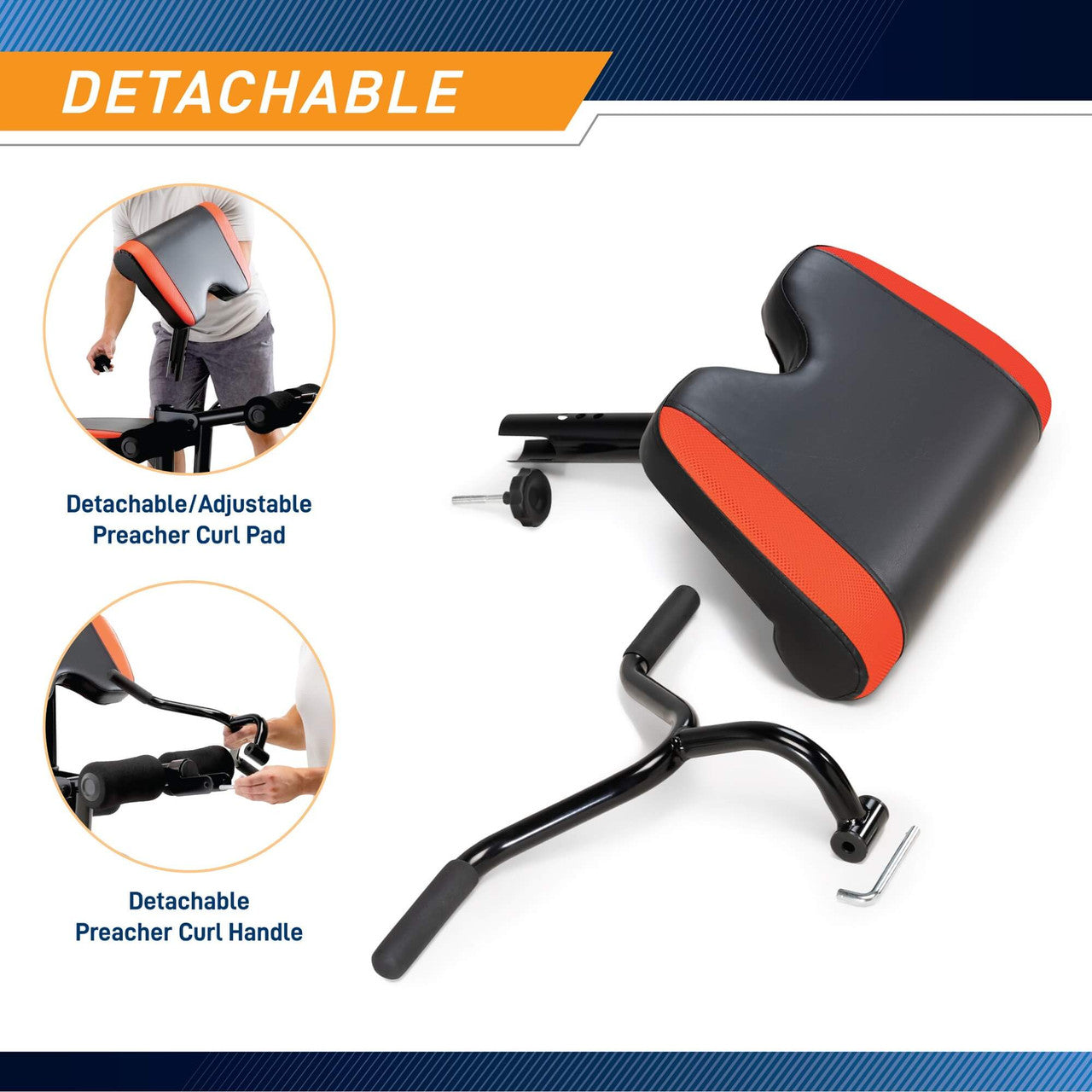 Marcy MKB-979 Olympic Weight Bench with Leg Developer – 2-Piece Home Gym Equipment for Strength Training & Fitness Workouts | Perfect for Home Gym & Personal Training